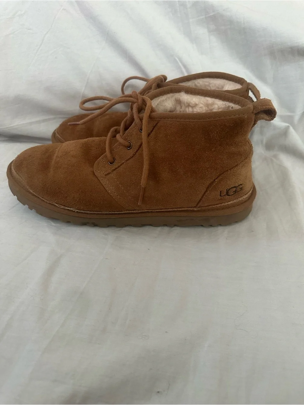UGG Men's Chestnut Suede Lace-Up Cozy-Lined Boots